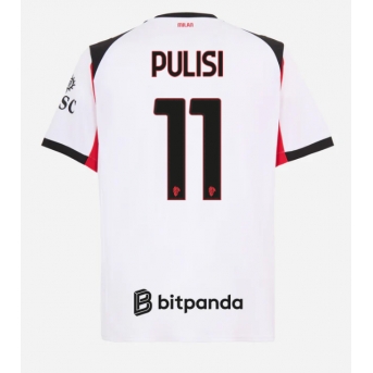 AC Milan Christian Pulisic #11 Tricou Fotbal Replică 2025-26 Barbati Deplasare